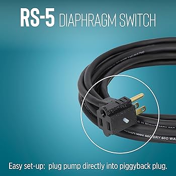 Little Giant RS 5 Diaphragm Switch - 18' Cord - Ponds Online