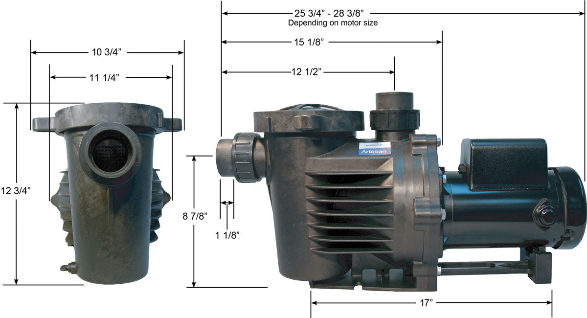 PerformancePro Artesian 2 5800 Self Priming Pump w/ 8' cord - Ponds Online