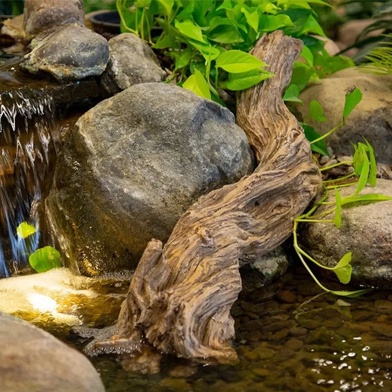 Aquascape Faux Driftwood 35-inch decorative feature for aquariums and aquatic landscapes, realistic wood appearance.
