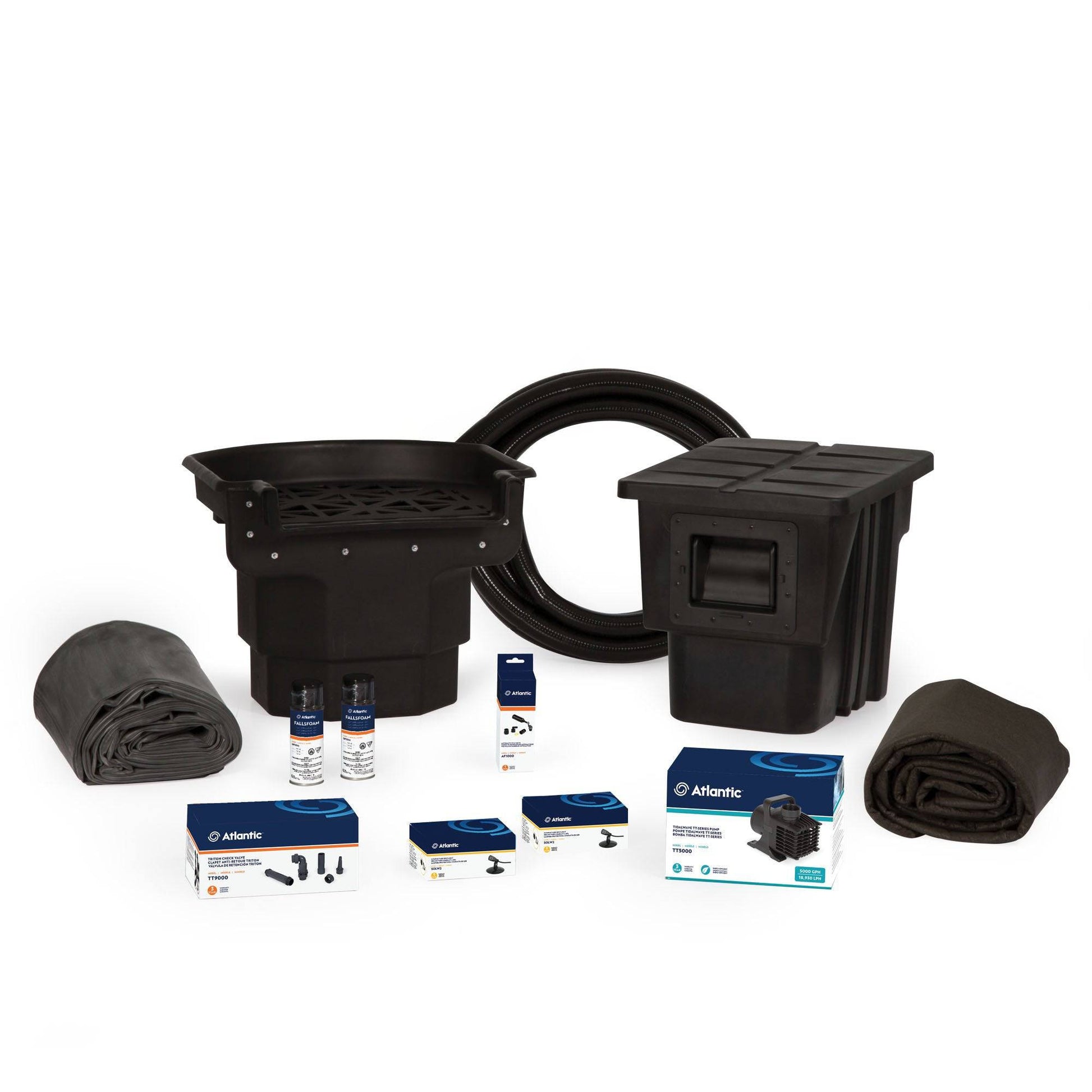 Atlantic Water Gardens 11' x 16' Professional Pond Kit, Small, with TT4000 Pump