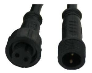 2 PIN - 18AWG - Male to Female Cable - 30M