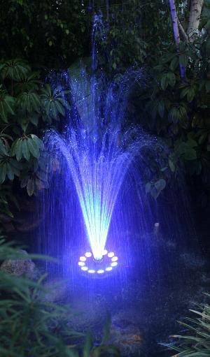 Calais Floating Fountain With Colour Changing LED Lights - Ponds Online