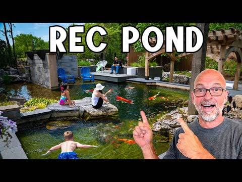 AQUASCAPE RECREATIONAL POND KIT - 19' X 24' - Complete with everything you need to build a beautiful recreation swim pond - Ponds Online