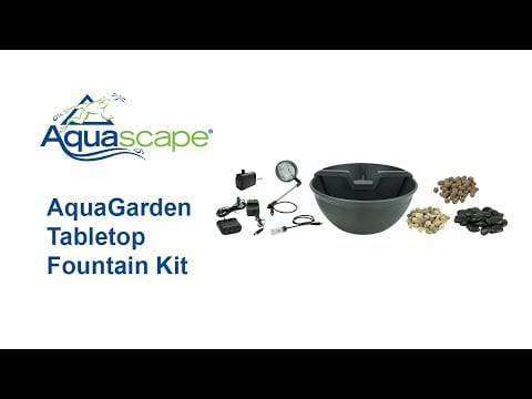 Aquascape AquaGarden Tabletop Fountain Kit - Gray - Ponds Online