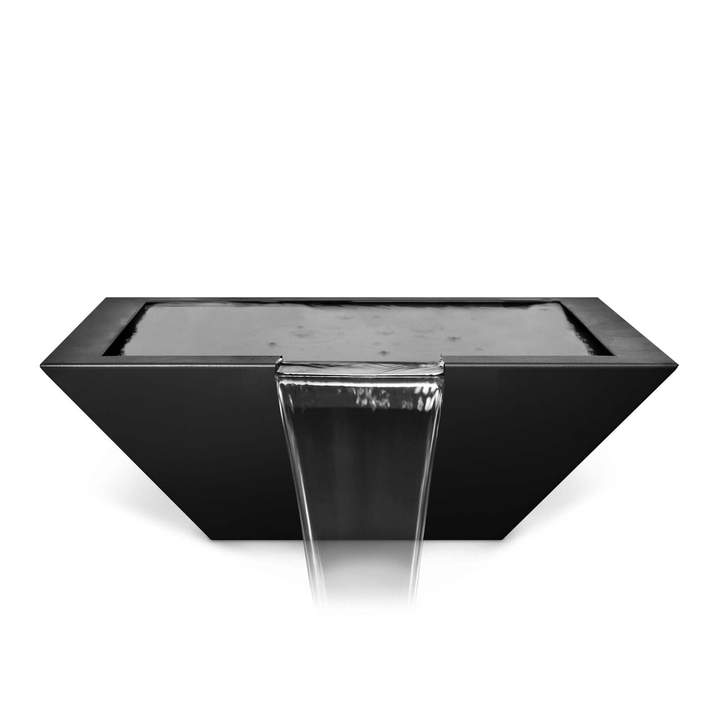 Top Fires 24" Maya Water Bowl - Powder Coated Black