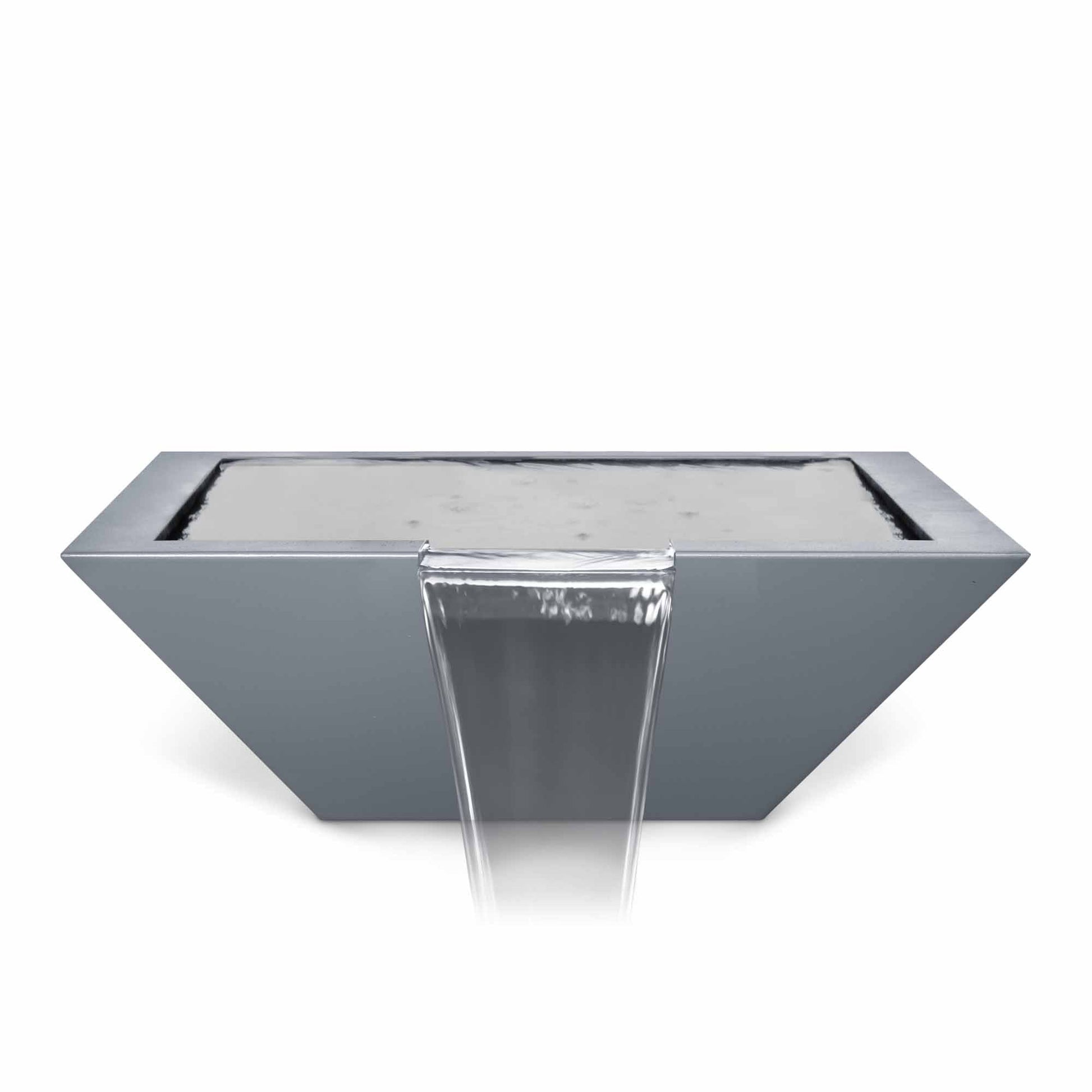 Top Fires 24" Maya Water Bowl - Powder Coated Gray