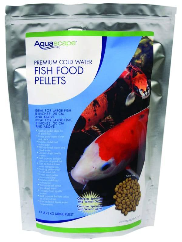 Aquascape Premium Cold Water Fish Food Pellets - Medium Pellets - (1) 1 kg Bag