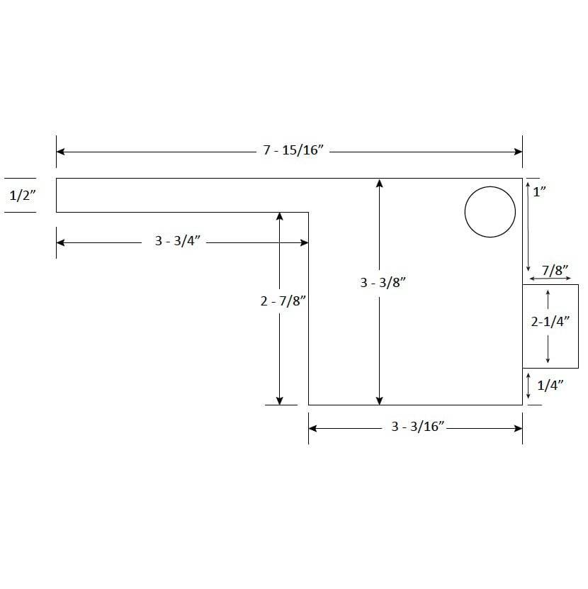 ProEco Products Acrylic Weirs - Side Illustration