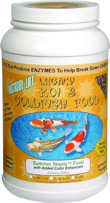 Microbe-Lift Legacy Summer Staple Koi & Goldfish Food - 40 lbs.