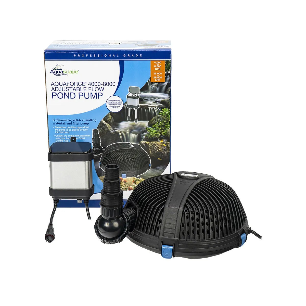 AQUAFORCE 4000-8000 ADJUSTABLE FLOW SOLIDS-HANDLING POND PUMP (G3) - Ponds Online