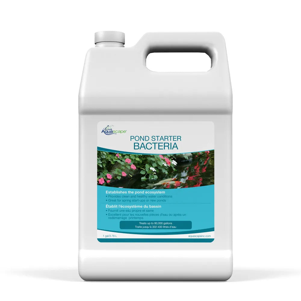 1 Gallon Aquascape Pond Starter Bacteria container with a white background