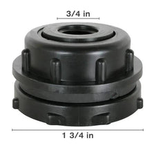 Polypro Threaded Bulkhead Fitting - 3/4" FPT x 3/4" FPT - Ponds Online