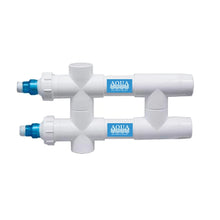 Aqua UV Aqua Ultraviolet UVC 114 Watt ionizer and UV clarifier for water purification, shown in a sleek black device.