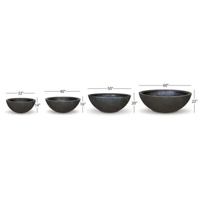 Aquascape Green Slate Fountain Bowl, 50-inch diameter decorative feature with natural stone appearance for outdoor water displays