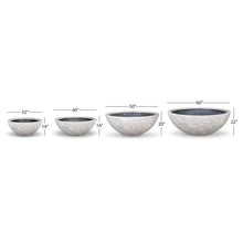 Aquascape decorative fountain bowl in lunar gray, 50-inch diameter, showcasing a stylish outdoor water feature with a sleek finish.