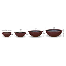 Aquascape Merlot decorative fountain bowl, 60-inch diameter, vibrant red color, outdoor water feature for garden or patio decor.