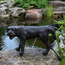 Aquascape Naughty Dog Spitter decorative water feature with dog sculpture designed for garden or pond decoration