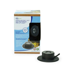 Aquascape pond lighting 6-pack featuring 1-watt LED waterfall and uplights for garden pond illumination.