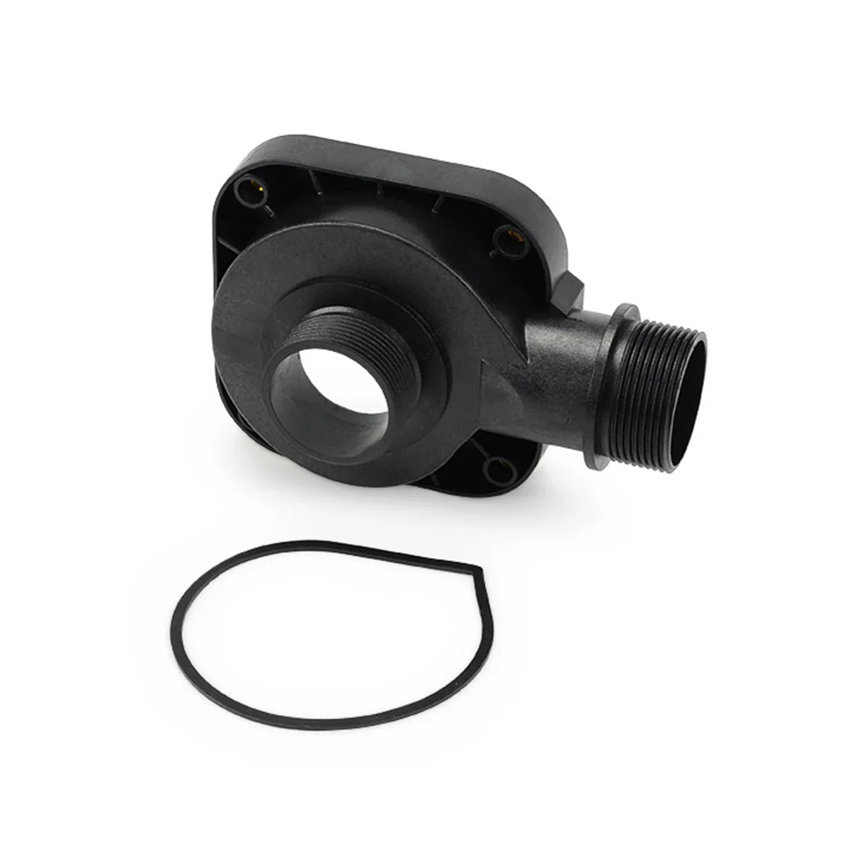 Aquascape Aquaforce 5200 G2 water chamber cover for pond pump replacement part, black plastic with vented design.