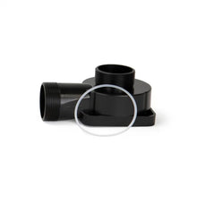 Aquascape Ecowave 5000 water chamber cover and O-ring, replacement parts for pond filtration system, black plastic components.