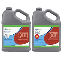 Aquascape 3x Clear for Ponds Xt water treatment bottle, 64 oz, used to clarify pond water and improve clarity.