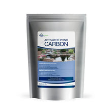 Aquascape activated pond carbon water treatment in 2.2 lb / 1kg bag for improving pond water quality and clarity.