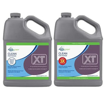 Aquascape Clean for Ponds XT water treatment bottle, 64 oz, designed to keep pond water clean and clear naturally.