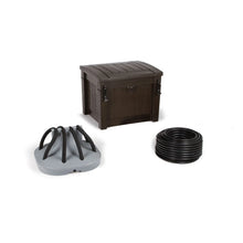 Atlantic Water Gardens lake aeration system with one diffuser, featuring a compact design for efficient water aeration.