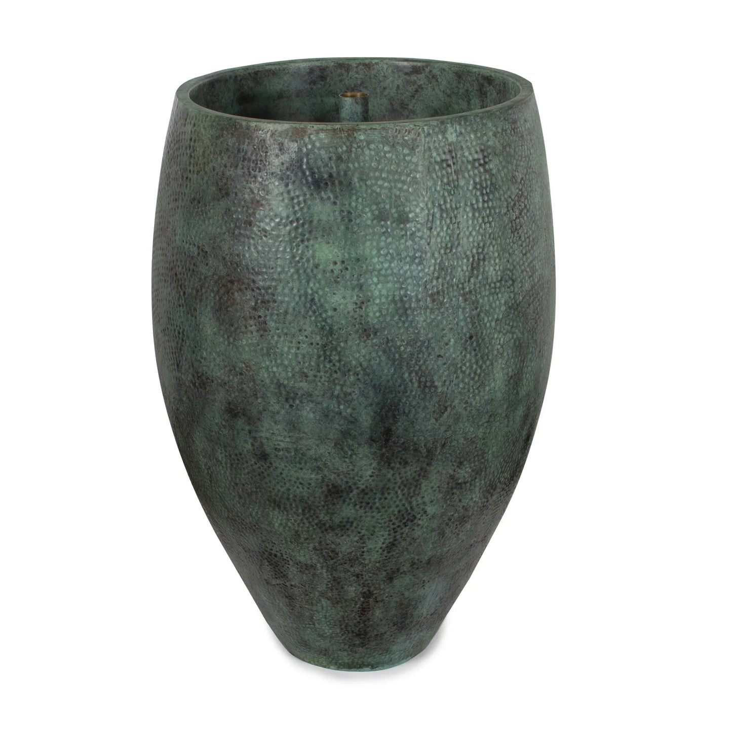Decorative Atlantic Water Gardens 40-inch Aura Vase for water features, showcasing a sleek, modern design in a garden setting.