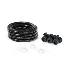 Atlantic Water Gardens Ecorise triple plumbing kit for water feature installation, showing connectors and tubing components.
