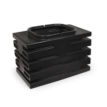 Atlantic Water Gardens pondless pump vault extension for PV7500 and 15000 models, showing durable plastic construction with secure fittings.
