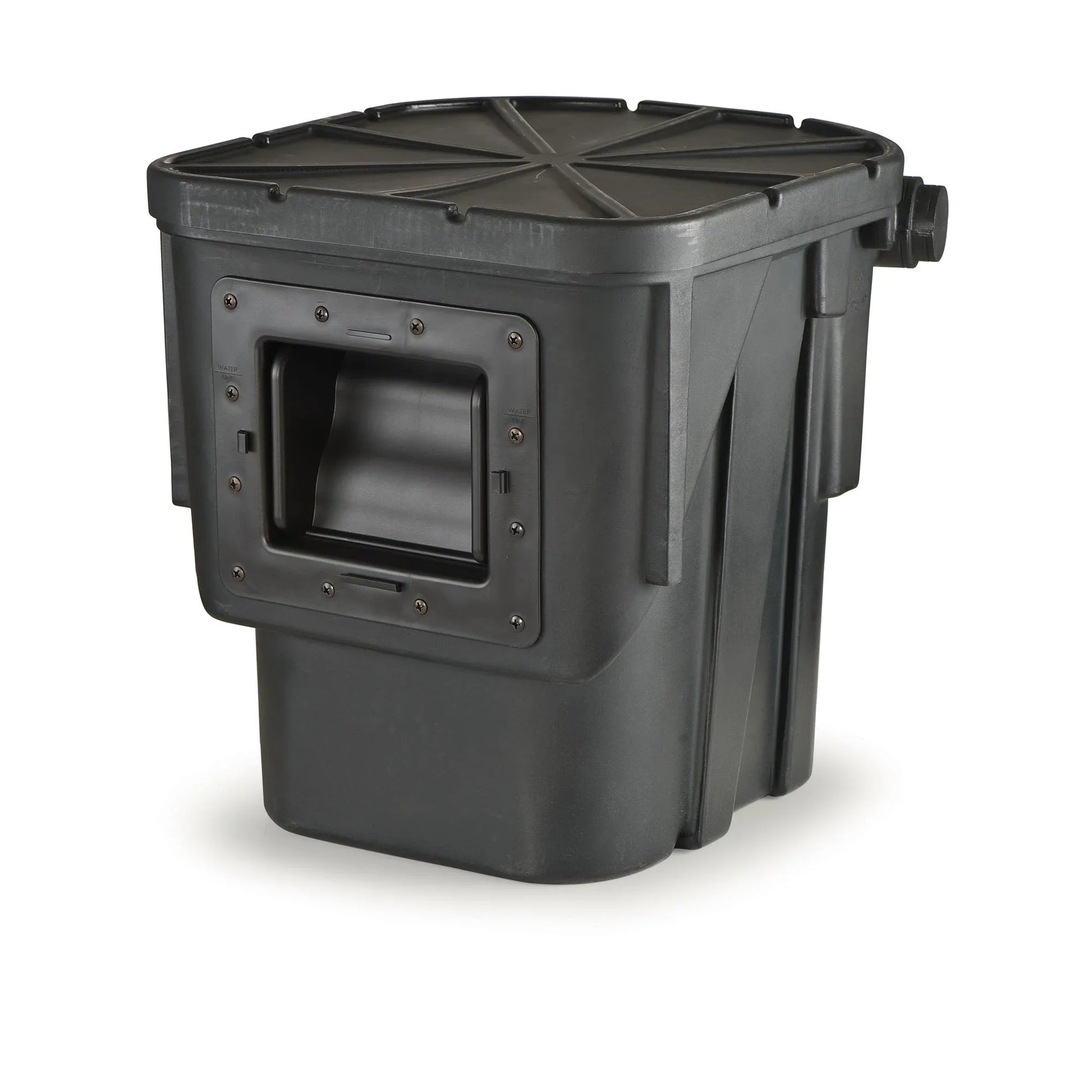 Atlantic Water Gardens Oasis Skimmer with 6-inch weir door, designed for pond filtration and water feature maintenance.