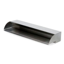 Atlantic Water Gardens 24-inch stainless steel spillway with sleek, durable design for water feature installation.
