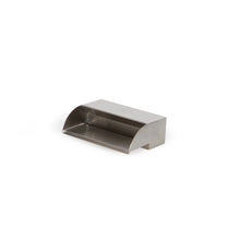 Atlantic Water Gardens 12-inch stainless steel spillway with 316-grade steel for durable water features, showing the sleek spillway design.