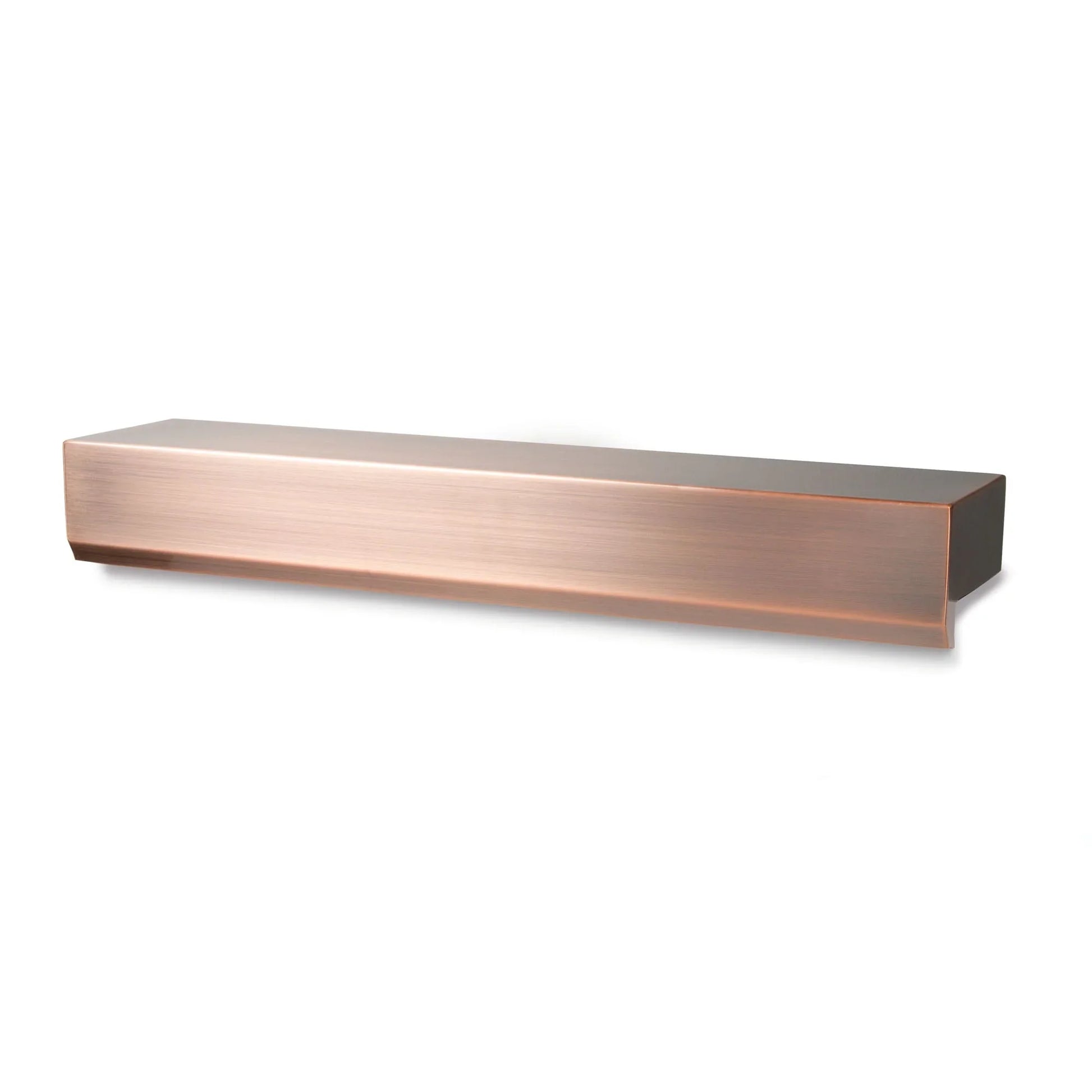 Atlantic Water Gardens 24-inch copper-finish water wall spillway showing sleek metal spillway with a shiny copper finish for garden water features.