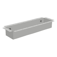 Atlantic Water Gardens flexible basin spillway in grey, measuring 108 inches wide, 48 inches deep, and 42 inches high, for water features.