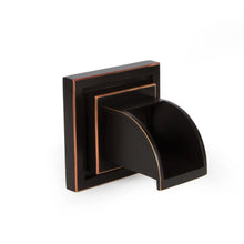 Atlantic Water Gardens Mantova Brass Wall Spout spillway for garden water features, showcasing its polished brass finish and wall-mount design.