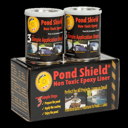 Black 1.5 Qrt Pond Armor installation equipment container for pond liners and waterproofing projects.