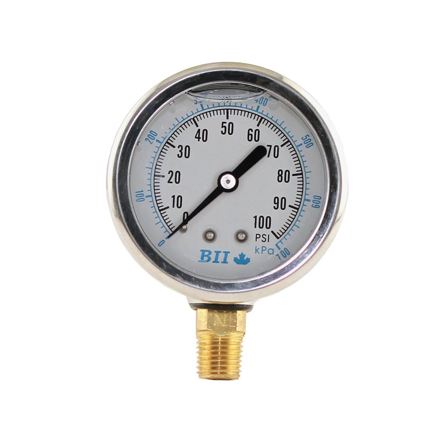 Boshart 2.5" Pressure Gauge Liquid 1/4x30