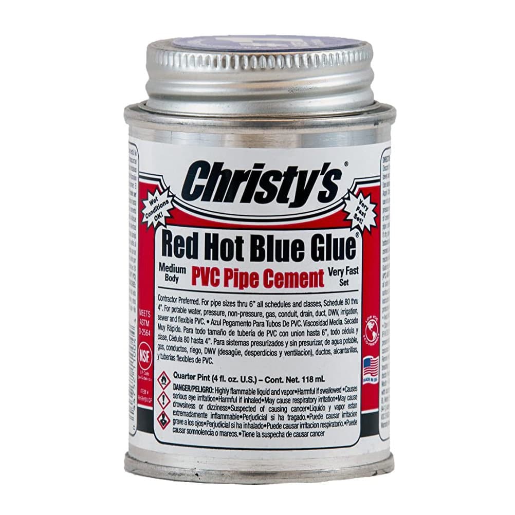 CEMENT RED HOT BLUE 1/4 PINT LOW VOC - Ponds Online