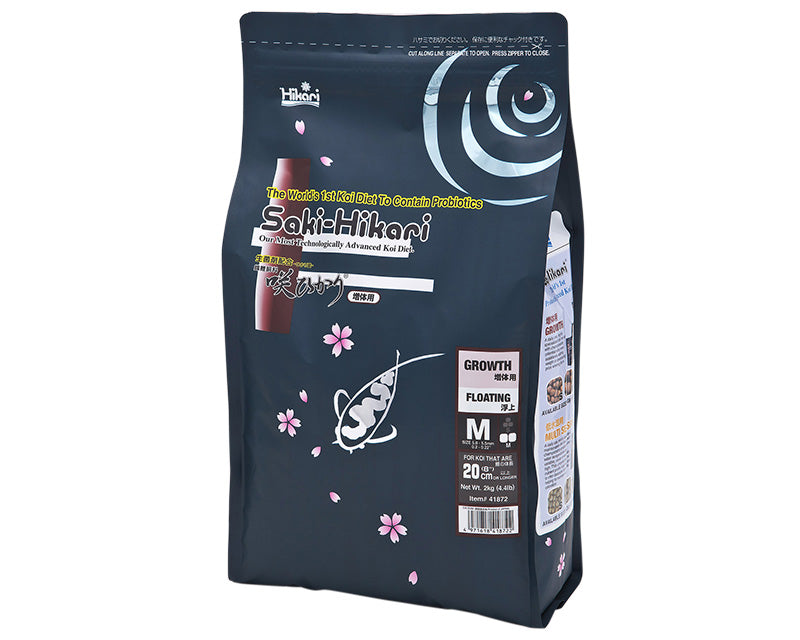 Hikari Saki-Hikari Growth Premium Koi Food in 500g medium pellets, designed for healthy koi growth and vibrant coloration.
