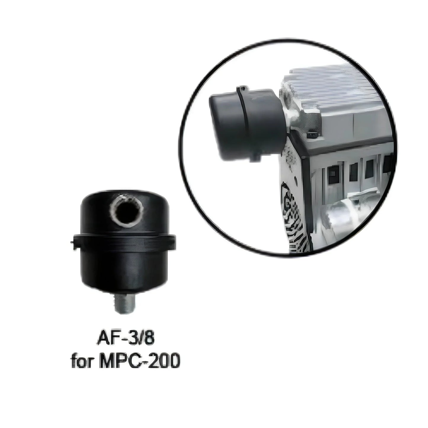 Matala air filter for 3/4hp lake aeration pump with 3/8" Mpt connection, designed for efficient water aeration systems.