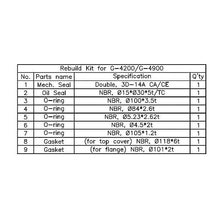 Matala G4200/G4900 Rebuild Kit - Ponds Online