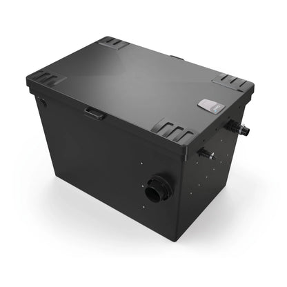 Oase BioTec ScreenMatic 2 gravity flow filter for ponds, with durable filtration system for clear water and biological filtration.