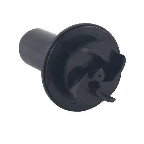 Oase Aquamax Eco Classic 2700 and Premium 3000 impeller replacement parts for pond pump, shown in black with detailed blades.
