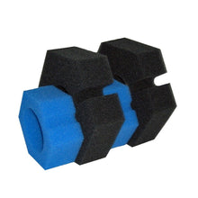 Oase BioPress 2400 filter foam set replacement parts for aquarium filtration system, showing foam inserts and packaging.