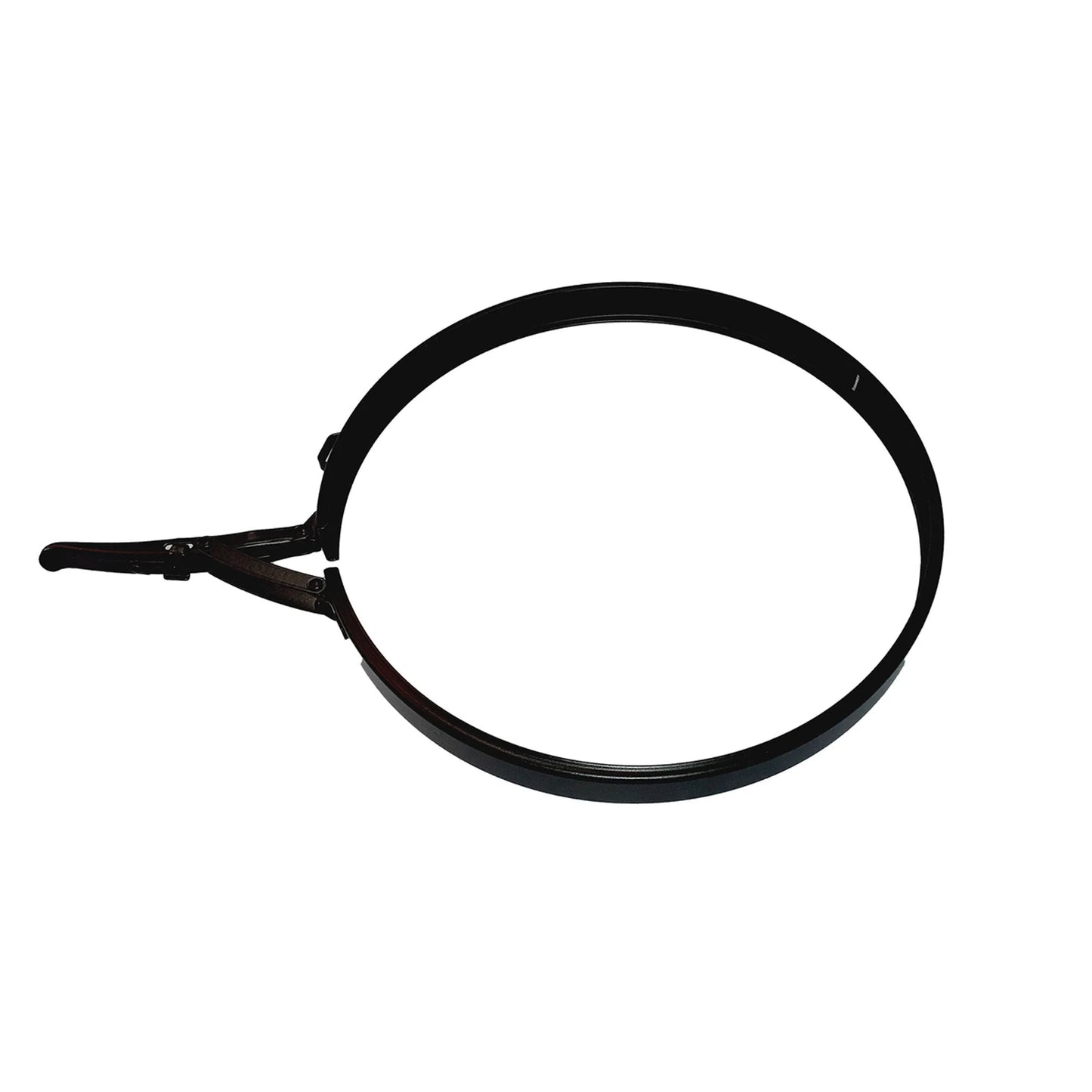 Oase Filtoclear replacement clamping ring for models 3400, 5200, 8200 gen3, showcasing the black plastic part for filter maintenance.
