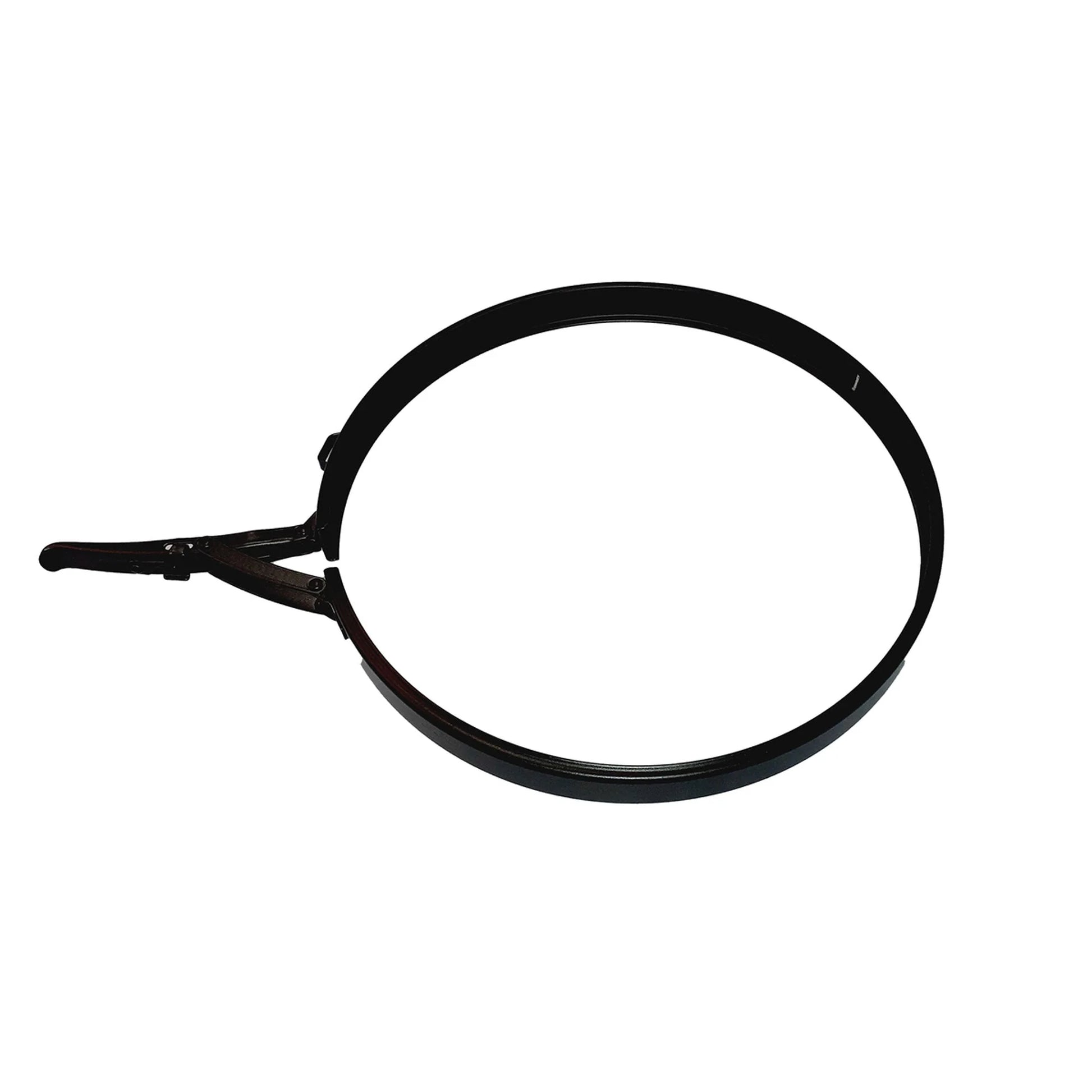 Oase Filtoclear replacement clamping ring for models 3400, 5200, 8200 gen3, showcasing the black plastic part for filter maintenance.