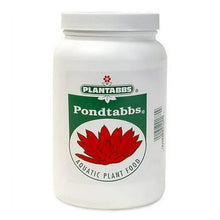 Plantabbs Pondtabbs Aquatic Plant Food tabs for aquatic plants, showing 300 nutrient-filled tabs in a clear container.