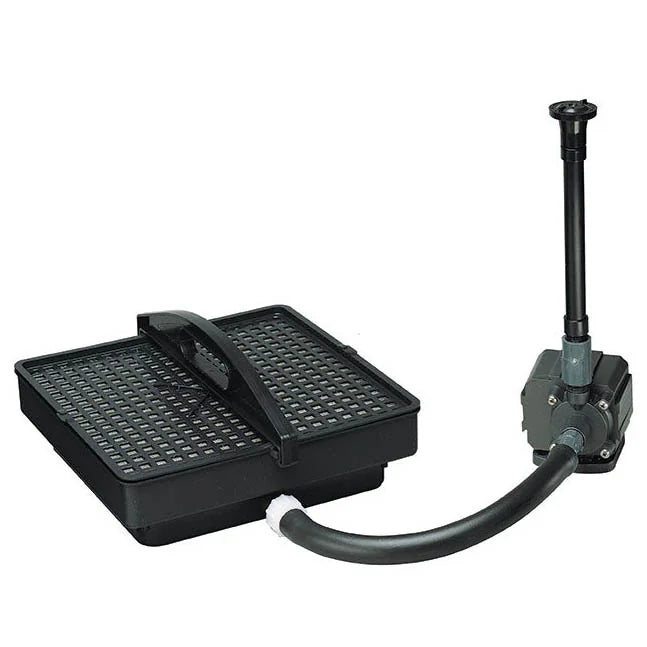 Pondmaster PMK1350 350 GPH pond filter pump and PM1000 filter for pond water circulation and filtration.